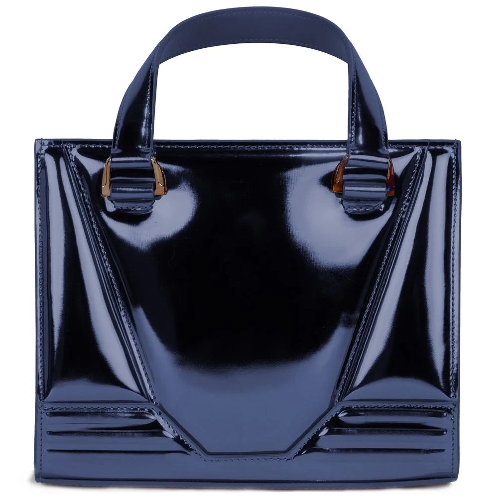 Ferrari Blue Leather Handbag - Satchel Bags