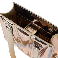 Ferrari Gray Leather Handbag - Satchel Bags