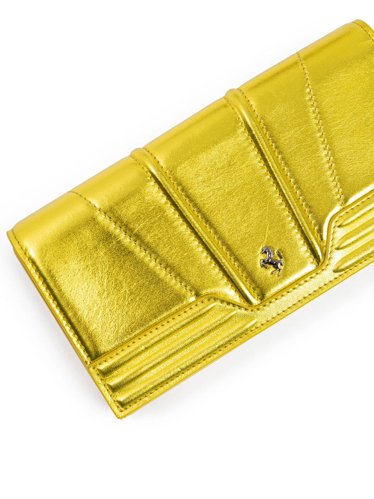 Ferrari Metal Yellow GT patent leather purse - Wallets