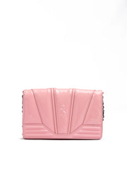 Ferrari Pink GT patent leather bag with chain - Cross Body Bags