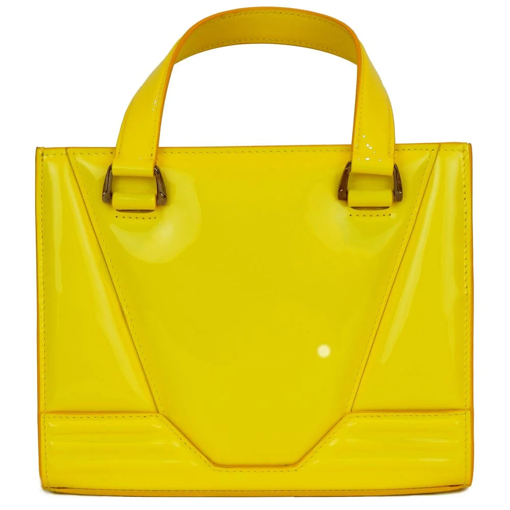 Ferrari Yellow Leather Handbag - Satchel Bags