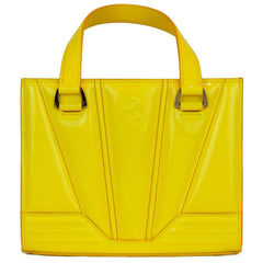 Ferrari Yellow Leather Handbag - Satchel Bags