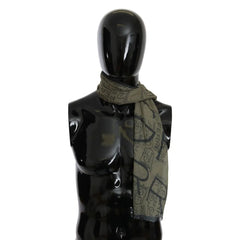 Ferre Green Wool Scarf - Scarves & Shawls