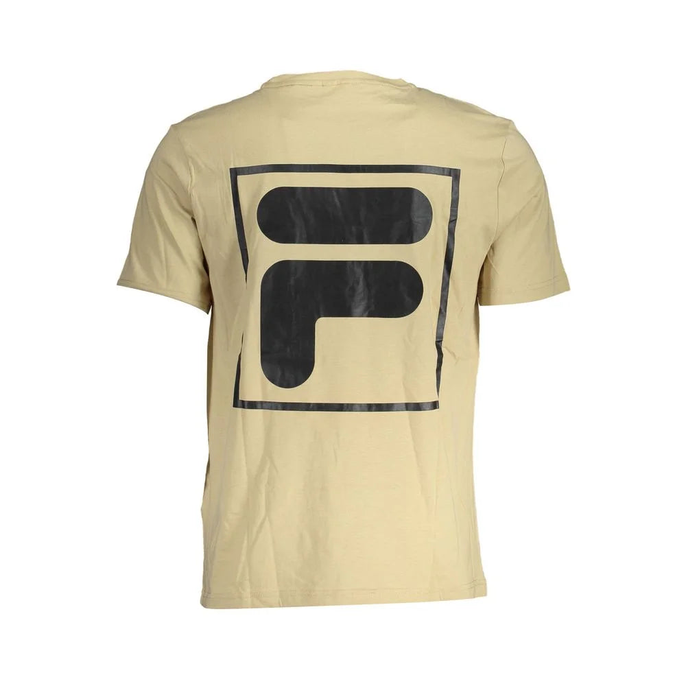 Fila Beige Cotton T-Shirt - T-Shirts