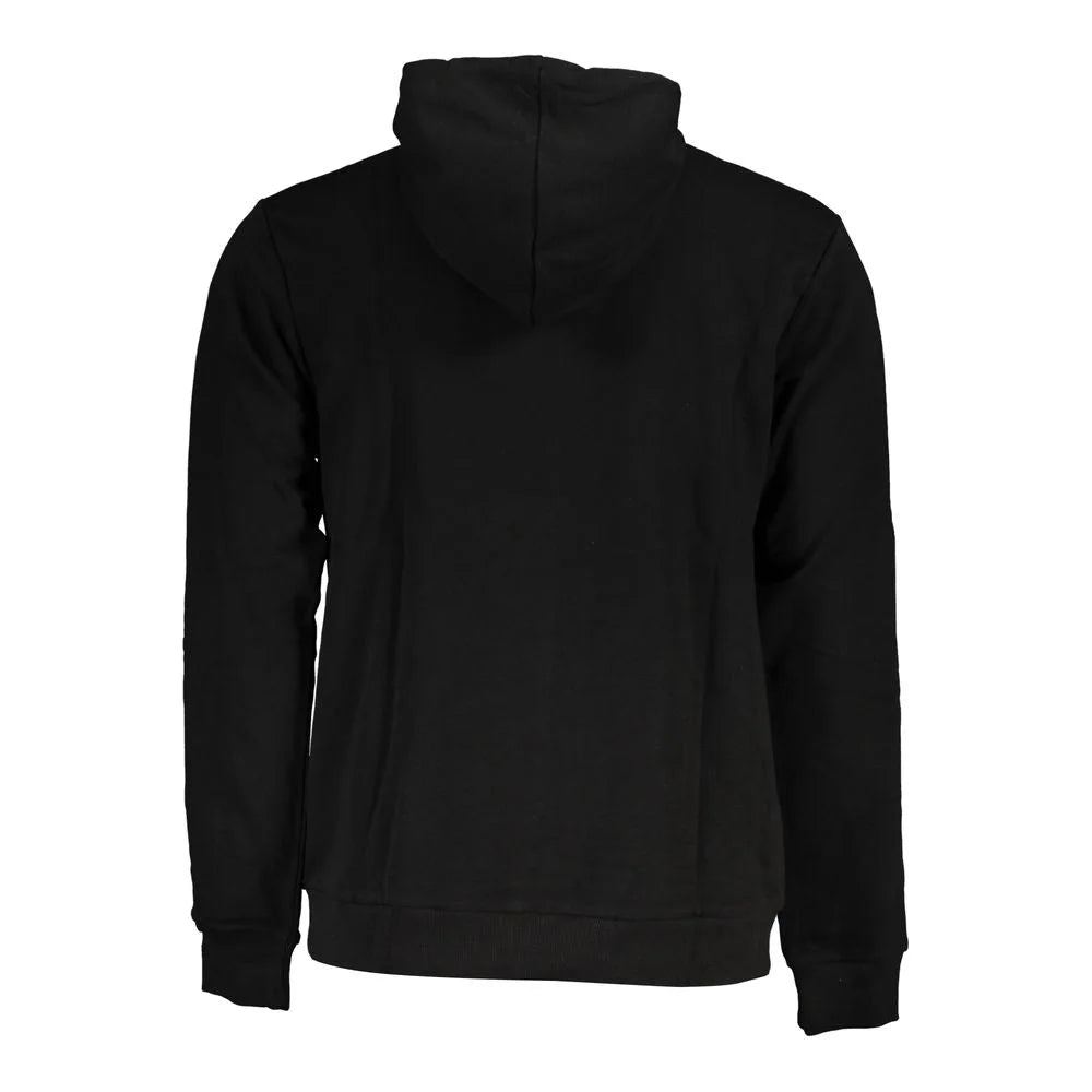 Fila Black Cotton Men Sweater with Hood - Hoodies