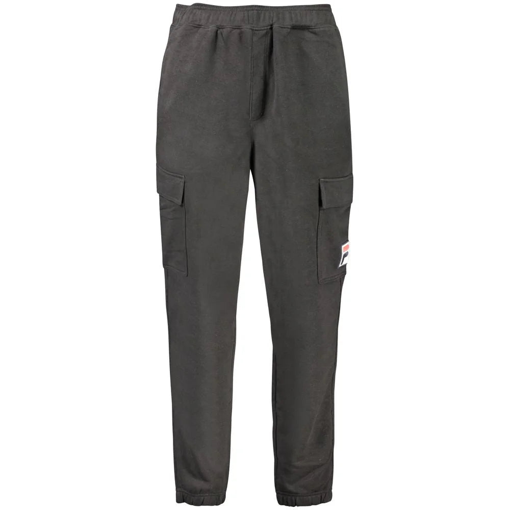Fila Black Cotton Pant - S - Joggers