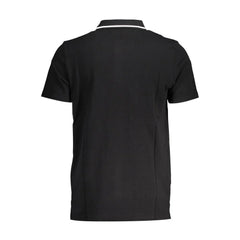 Fila Black Cotton Polo Shirt - Polos