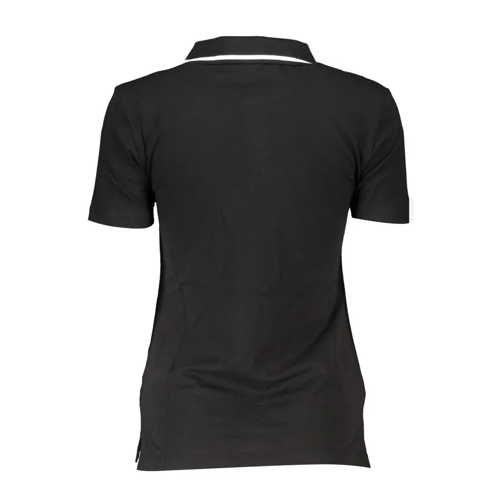 Fila Black Cotton Polo Shirt - Polos