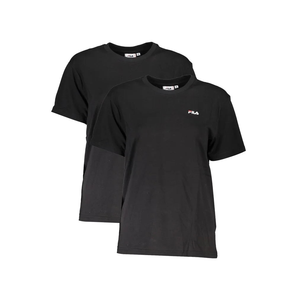 Fila Black Cotton Women T-Shirt - XS - T-Shirts