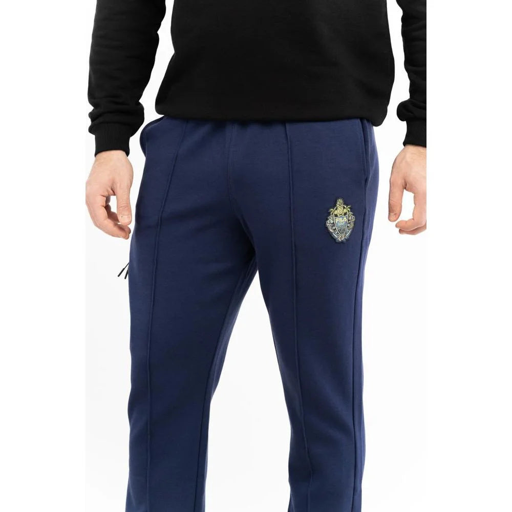 Fila Blue Cotton Joggers (Workout Pants) - S