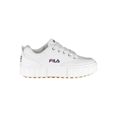 Fila Chic White Wedge Sneakers with Embroidered Detail - EU41/US11 - Sneakers