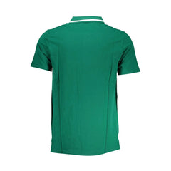 Fila Classic Green Cotton Polo with Contrast Details - S - Polos