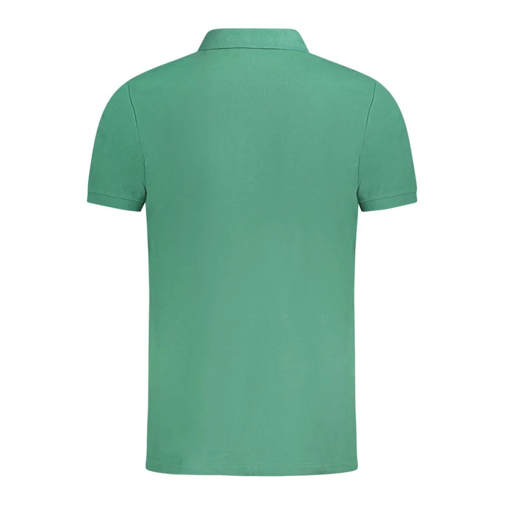 Fila Green Cotton Men Polo Shirt - S