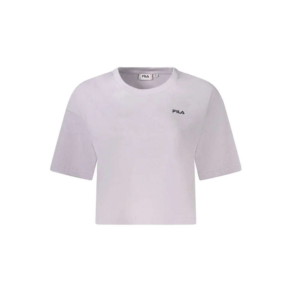 Fila Pink Cotton Women T-Shirt - T-Shirts