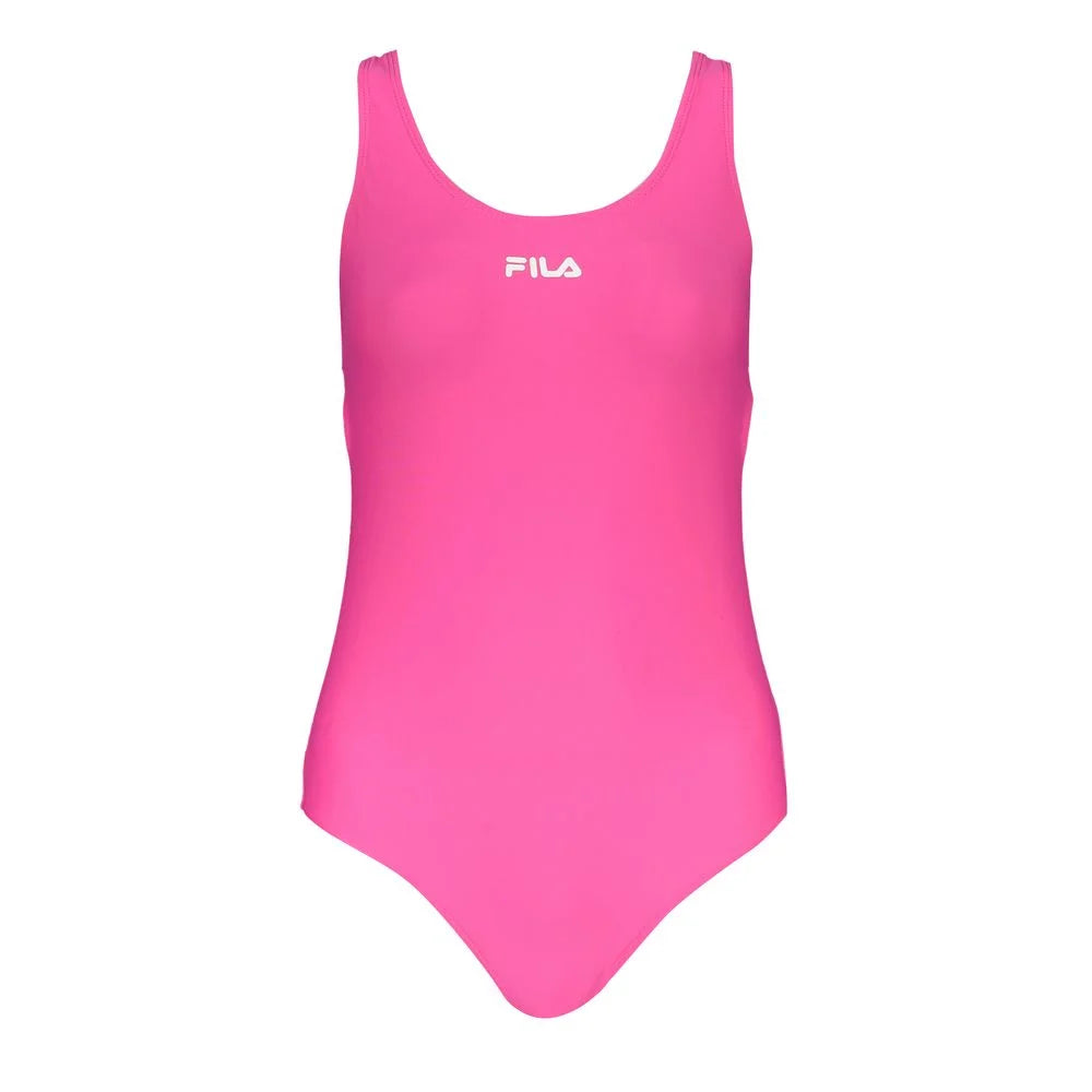 Fila Pink Elastane Swimwear - XS - One-Piece Swimsuits