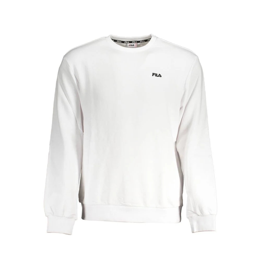 Fila White Cotton Men Sweater - XS - Sweatshirts