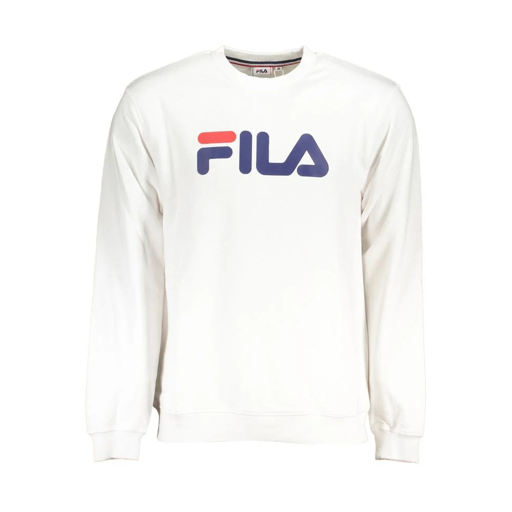 Fila White Cotton Men Sweater - XS - Sweatshirts