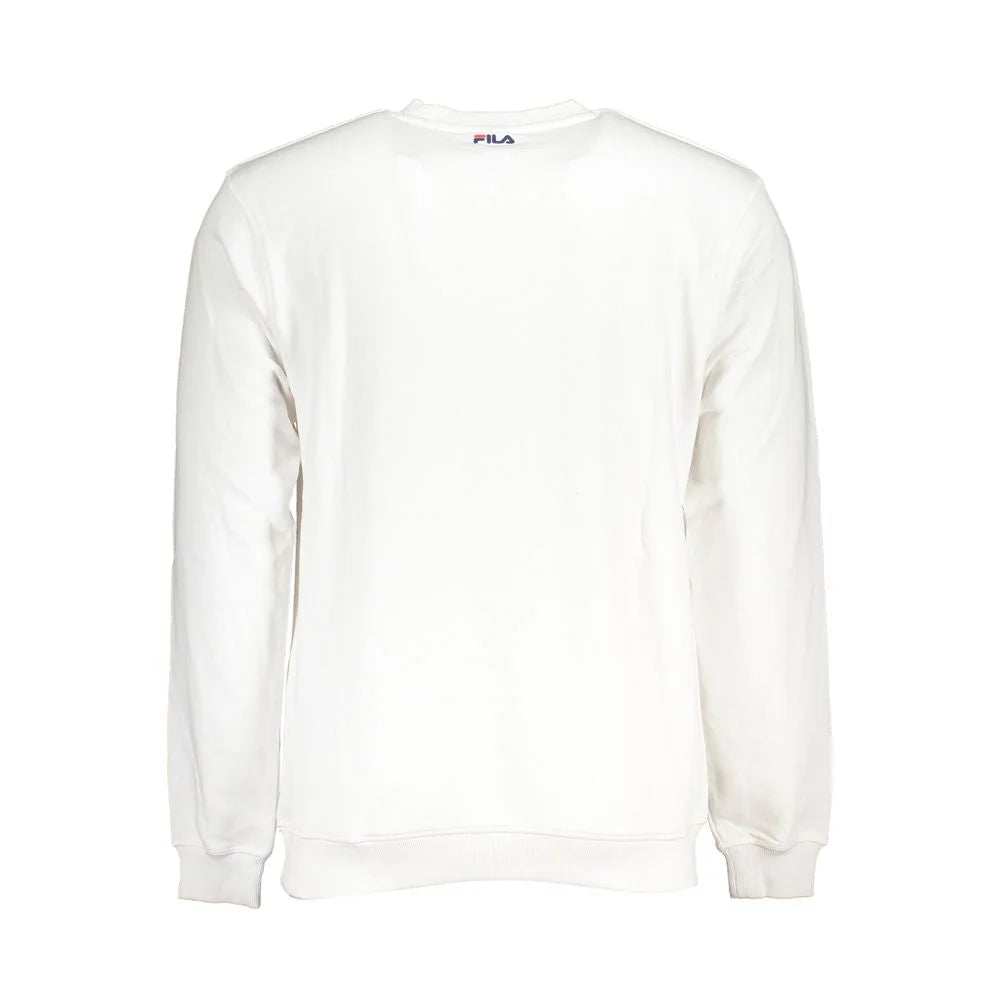 Fila White Cotton Men Sweater - XS - Sweatshirts