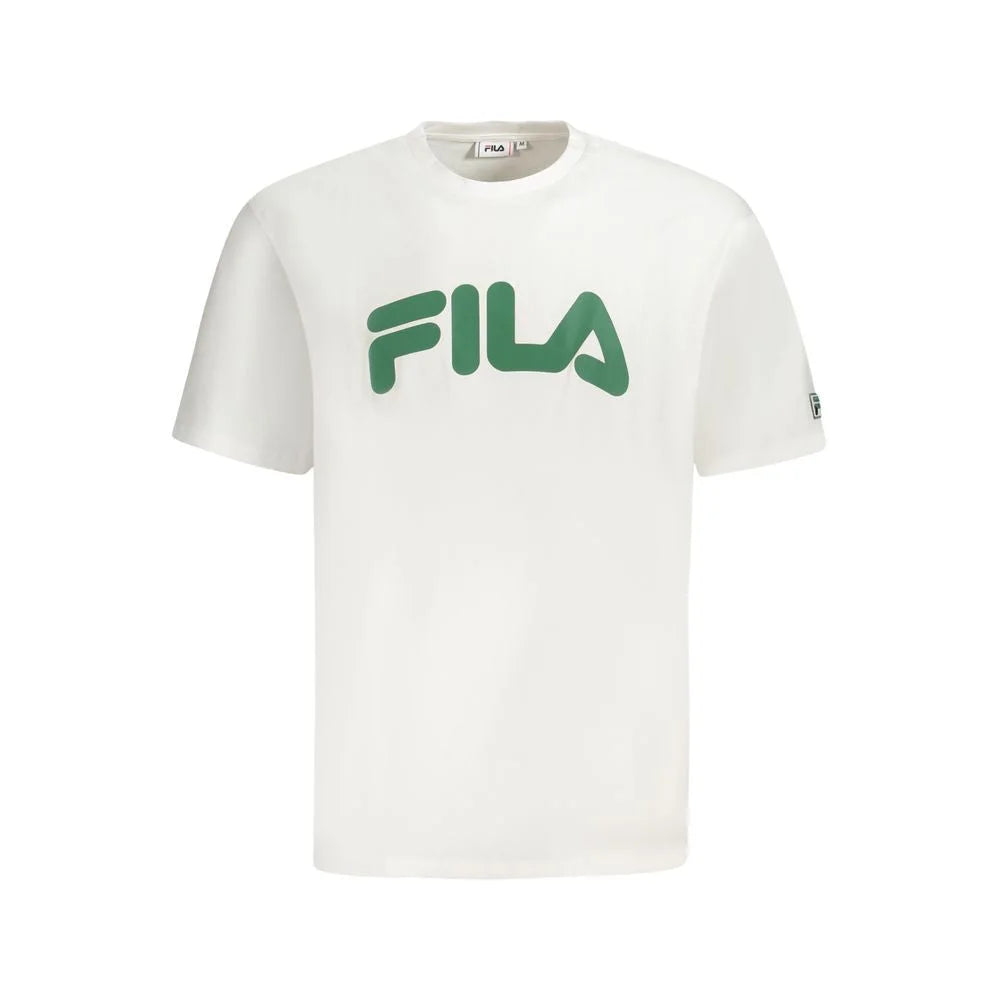 Fila White Cotton Men T-Shirt