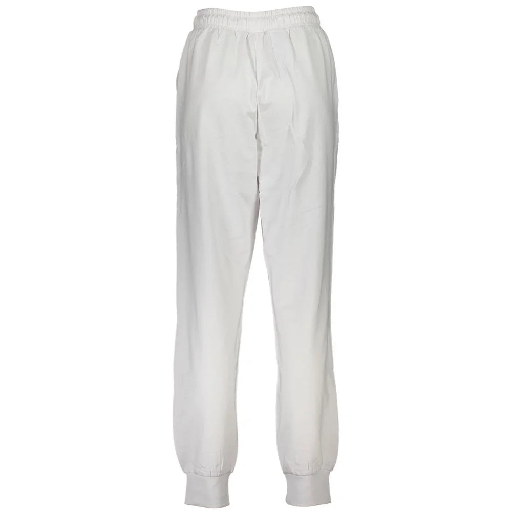 Fila White Cotton Pant - Joggers