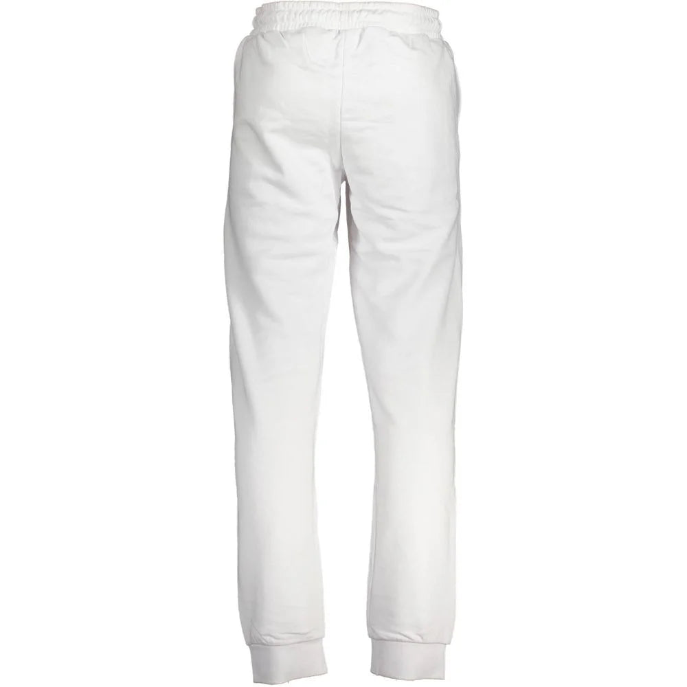 Fila White Cotton Pant - Joggers