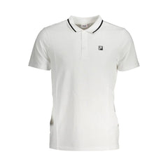 Fila White Cotton Polo Shirt - S - Polos