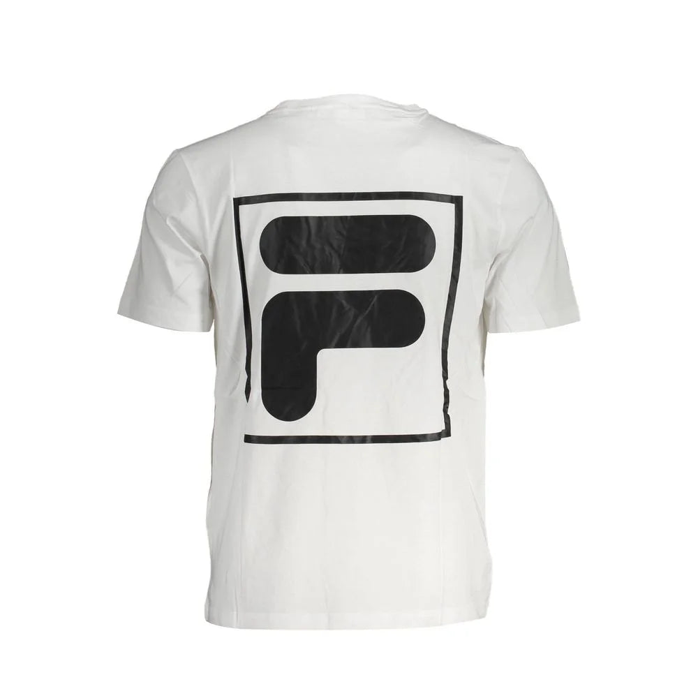 Fila White Cotton T-Shirt - M - T-Shirts