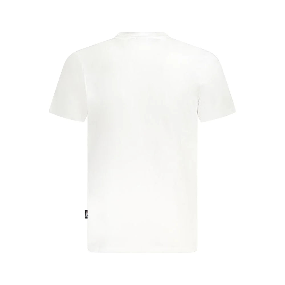 Fila White Cotton Unisex T-Shirt