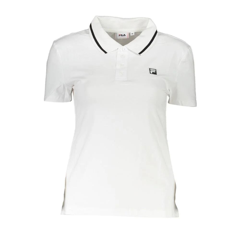 Fila White Cotton Womens Polo Shirt - Polos