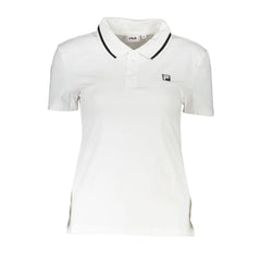 Fila White Cotton Womens Polo Shirt - Polos