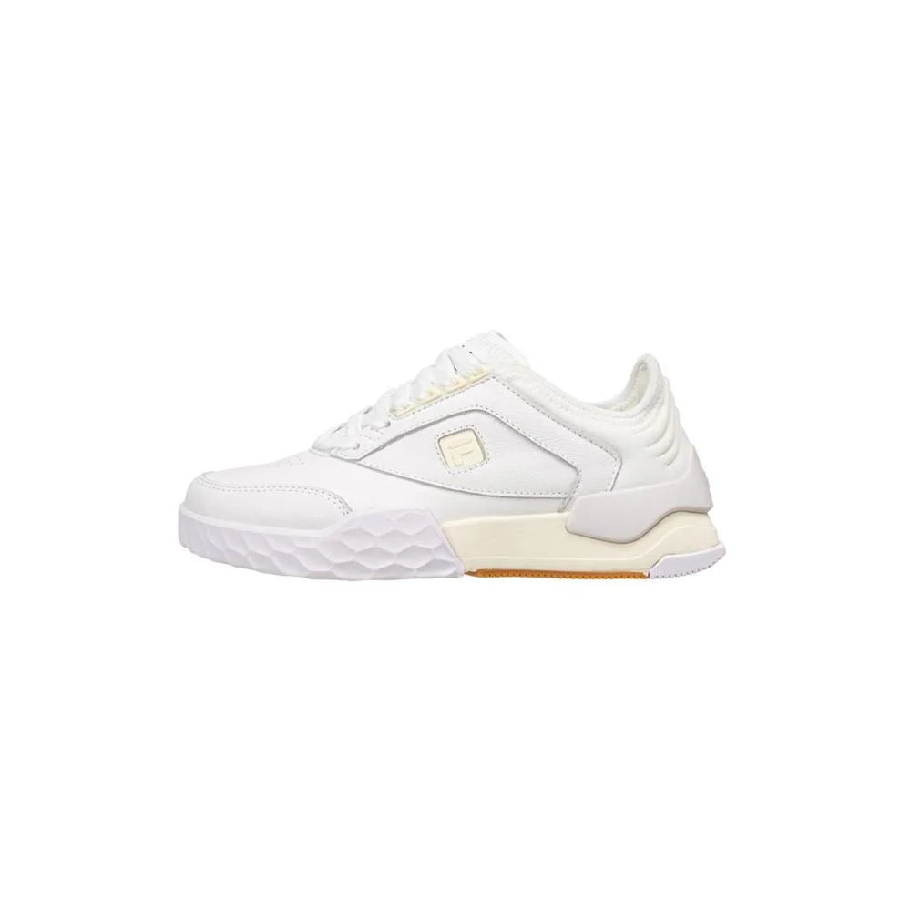 Fila White Leather Low Top Sneakers - EU43/US10