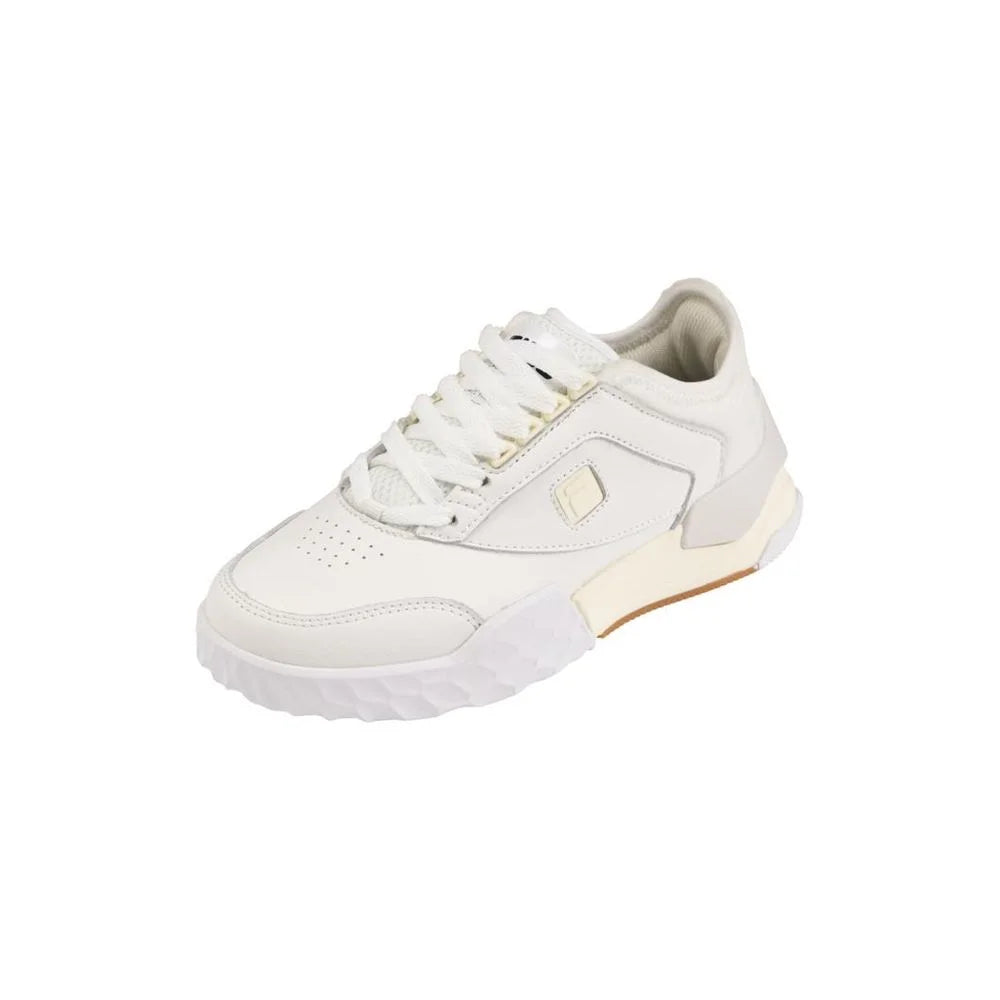 Fila White Leather Low Top Sneakers - EU43/US10