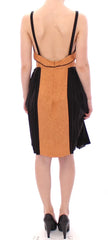 FILOS Black Bronze Silk Sleeveless Above Sheath Dress - IT40|S - Dresses