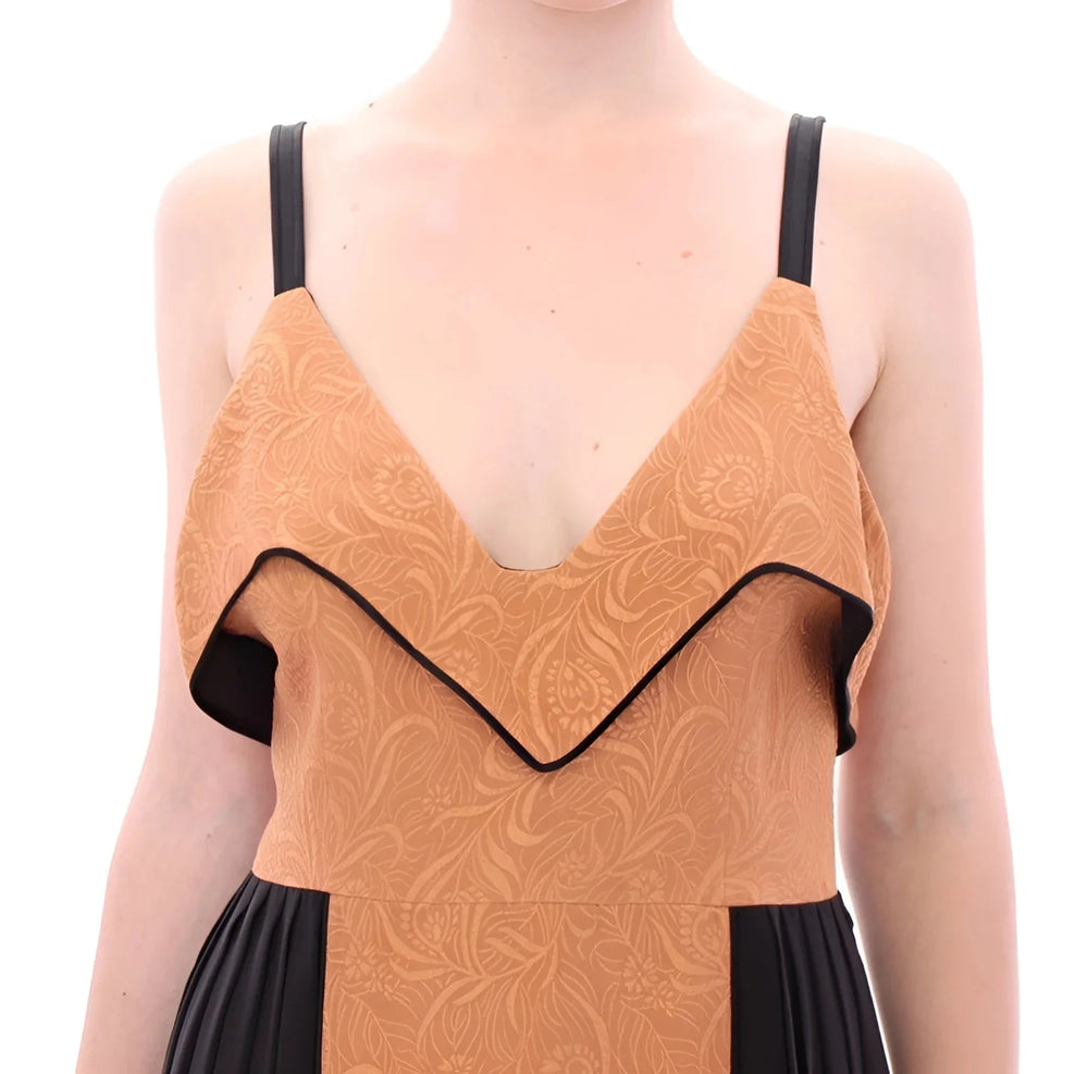 FILOS Black Bronze Silk Sleeveless Above Sheath Dress - IT40|S - Dresses