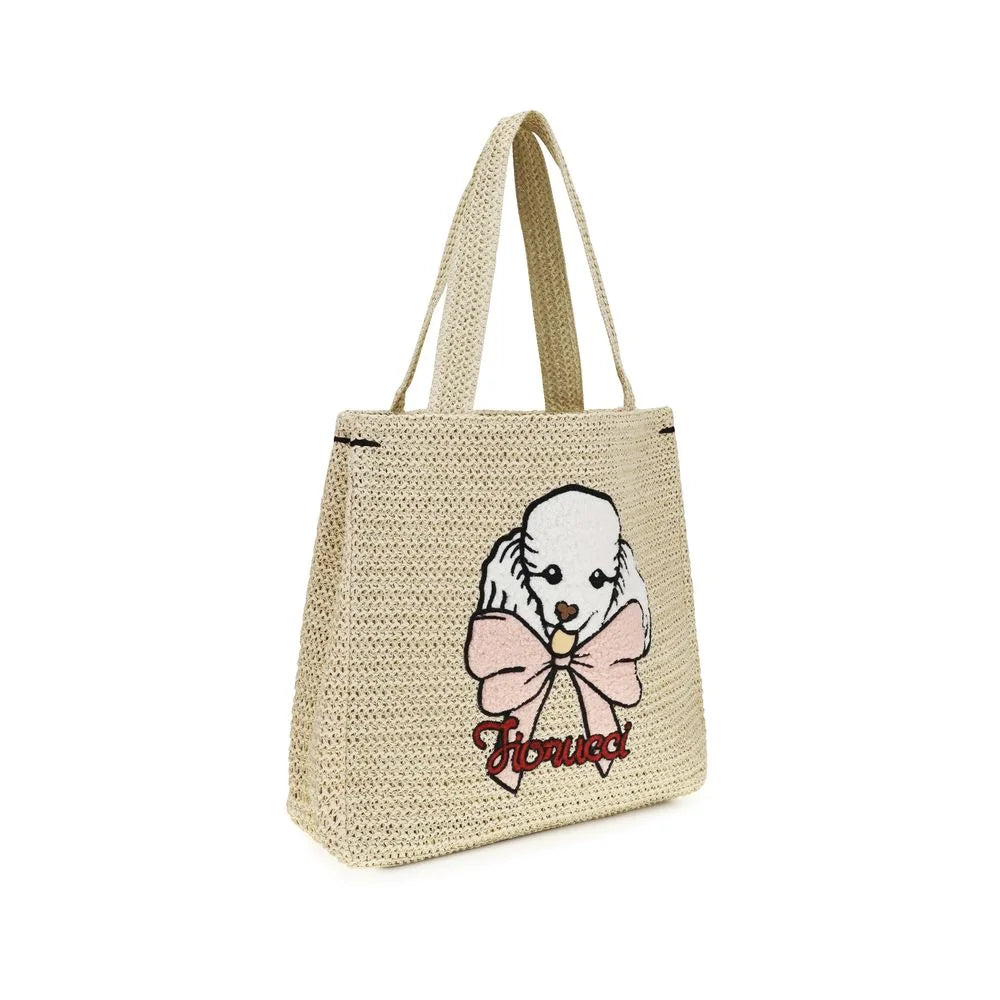 Fiorucci Beige Paper Handbag