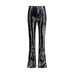 Fiorucci Black Polyethylene Casual Pants