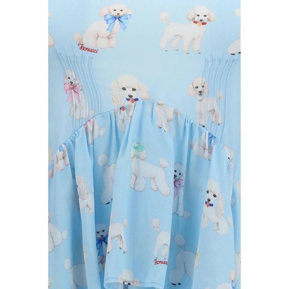 Fiorucci Blue Viscose Long Dress