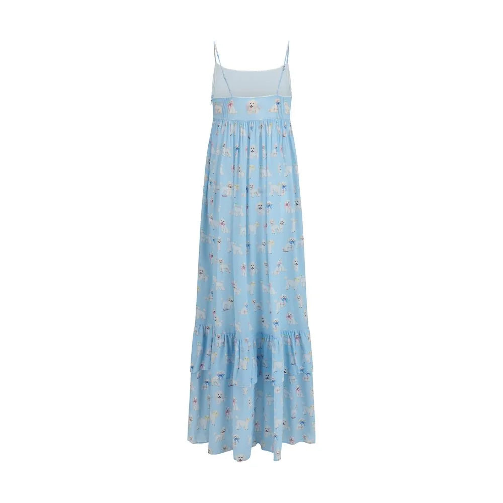 Fiorucci Blue Viscose Long Dress