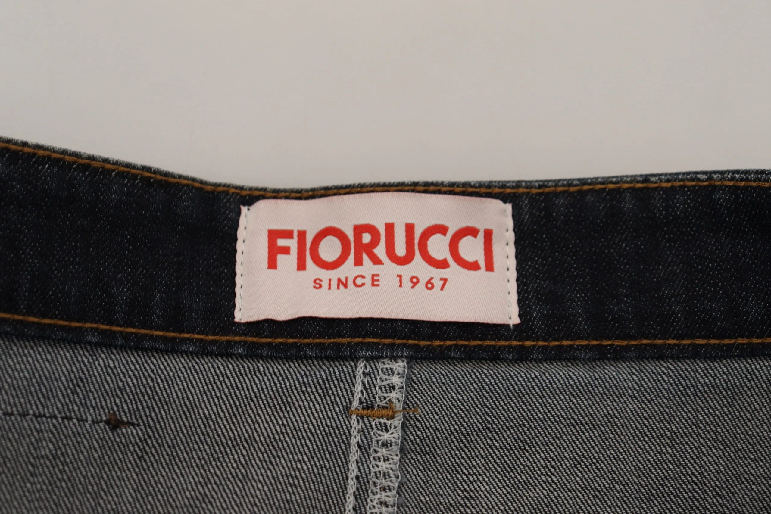 Fiorucci Dark Blue Washed Mid Waist Pencil Cut Denim Skirt - IT40|S - Skirts