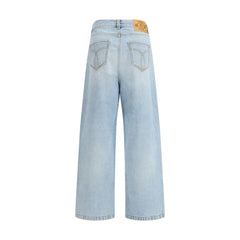 Fiorucci Light Blue Cotton Jeans Denim