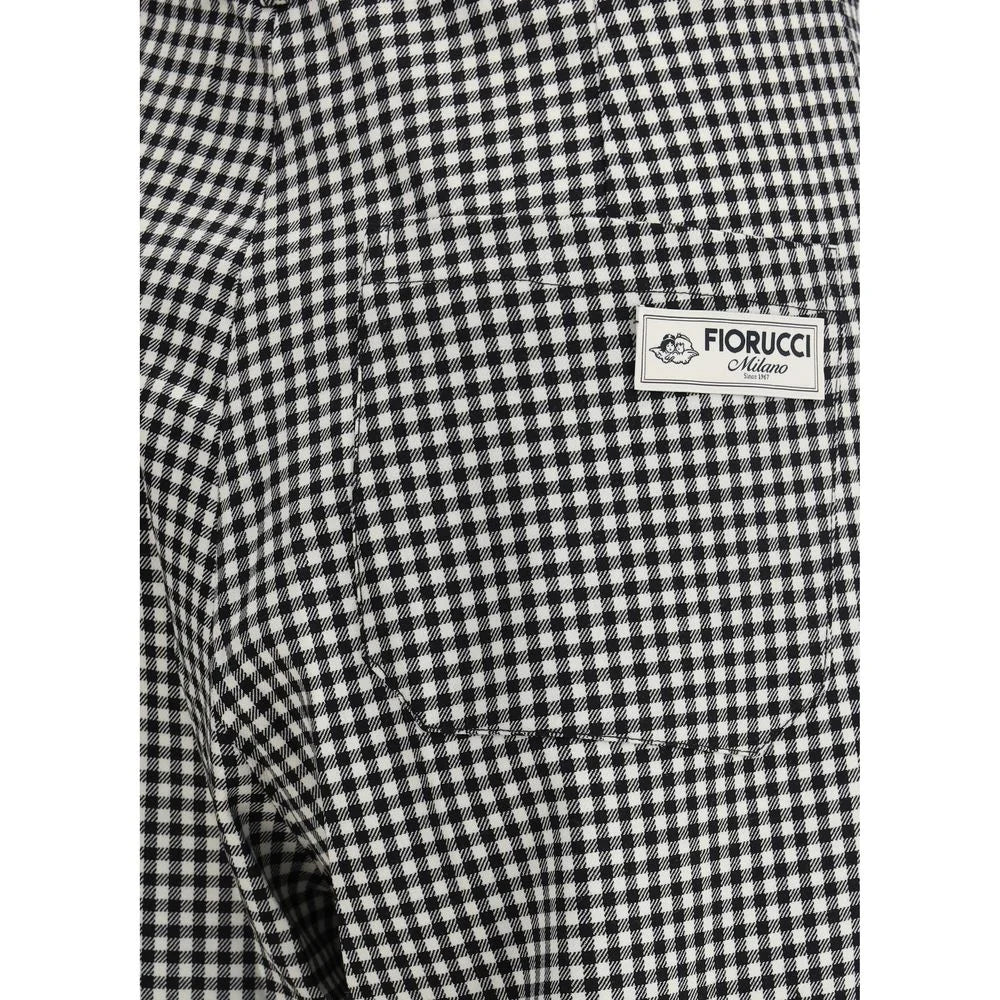 Fiorucci Multicolor Fleece Wool Casual Pants