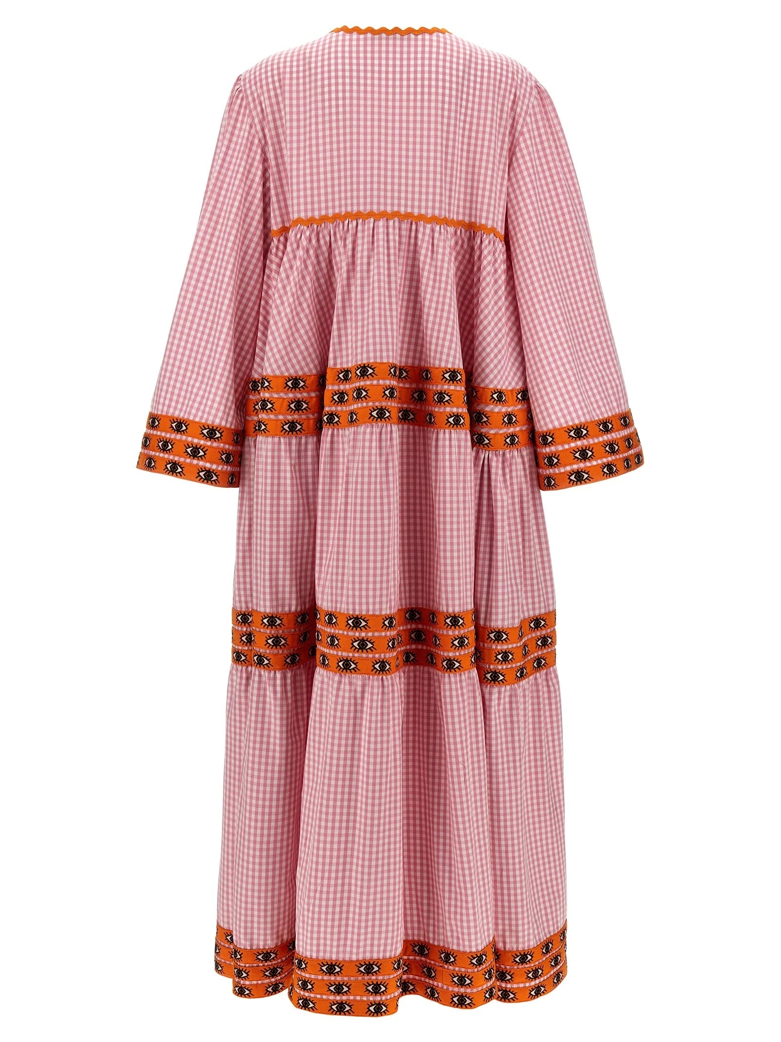 Flora Sardalos Multicolor Cotton Long Dress - One Size