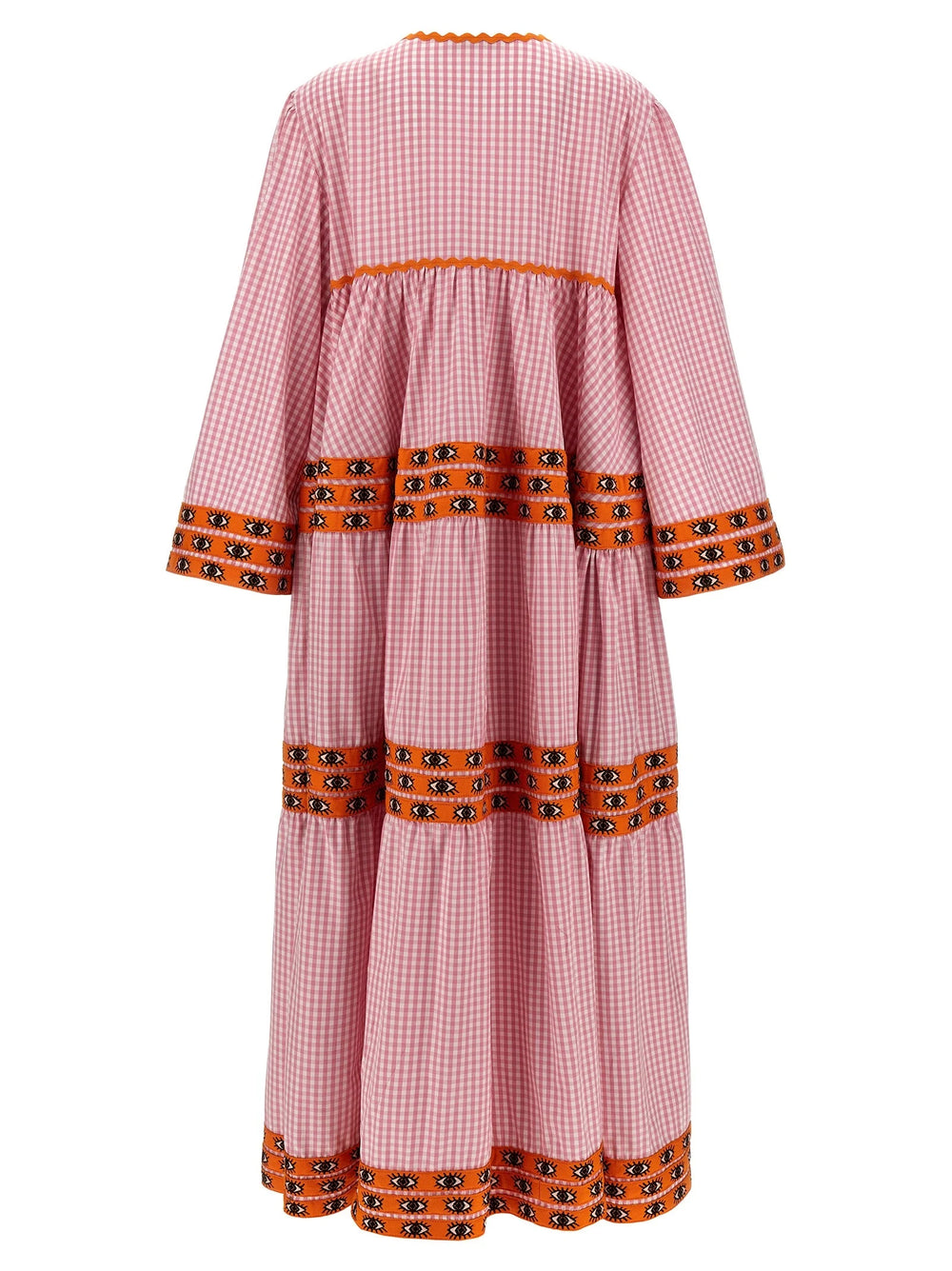 Flora Sardalos Multicolor Cotton Long Dress - One Size