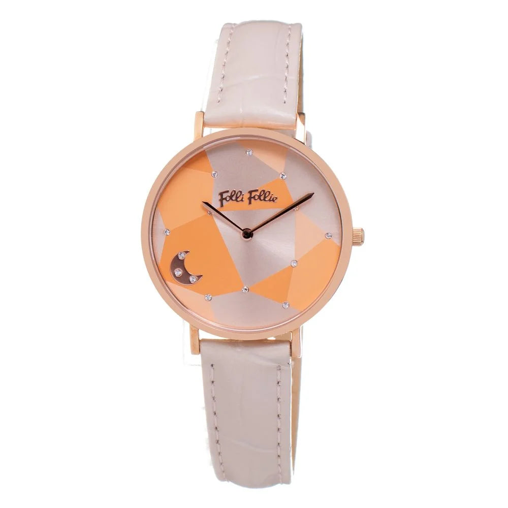 Folli Follie Beige Leather Watch - Watches
