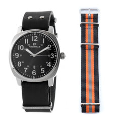 Folli Follie Black Leather Watch - Watches