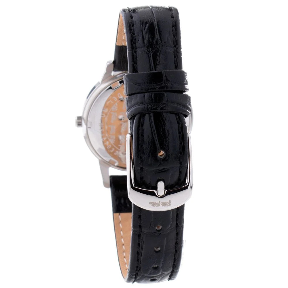 Folli Follie Black Leather Watch - Watches