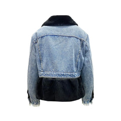 FORTE DEI MARMI COUTURE Fur Lining Denim Jacket - 42 - Trucker Jackets