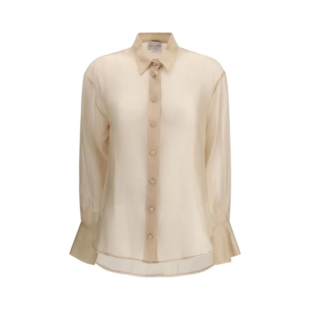 Forte_Forte Beige Copper Blouse