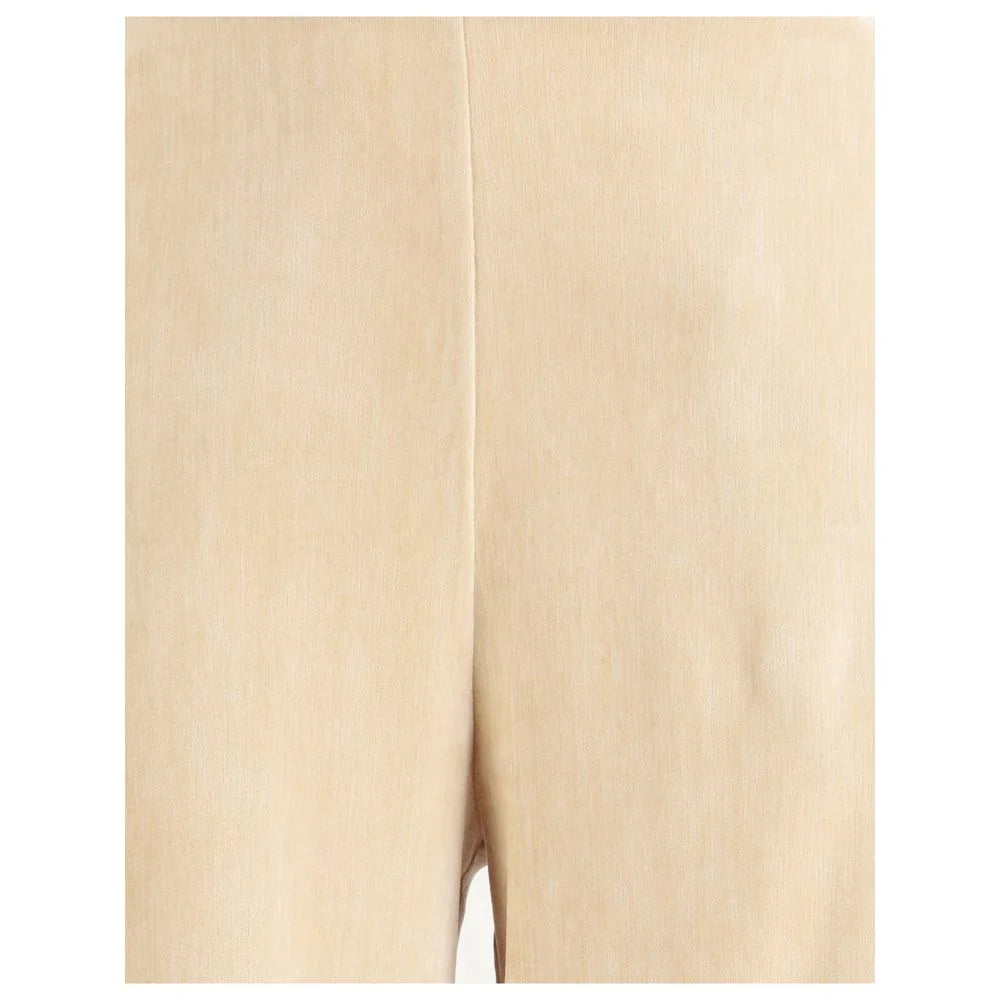 Forte_Forte Beige Cotton Casual Pants - 0/XS