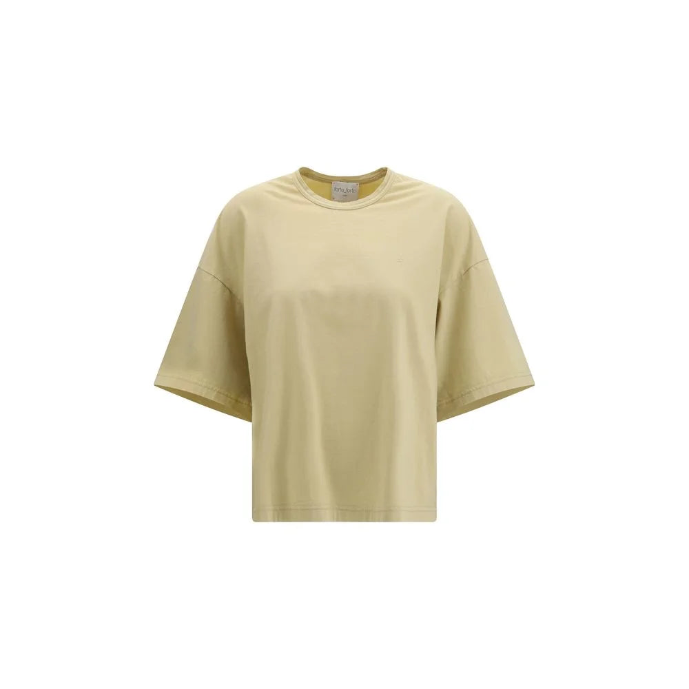 Forte_Forte Beige Cotton T-Shirt